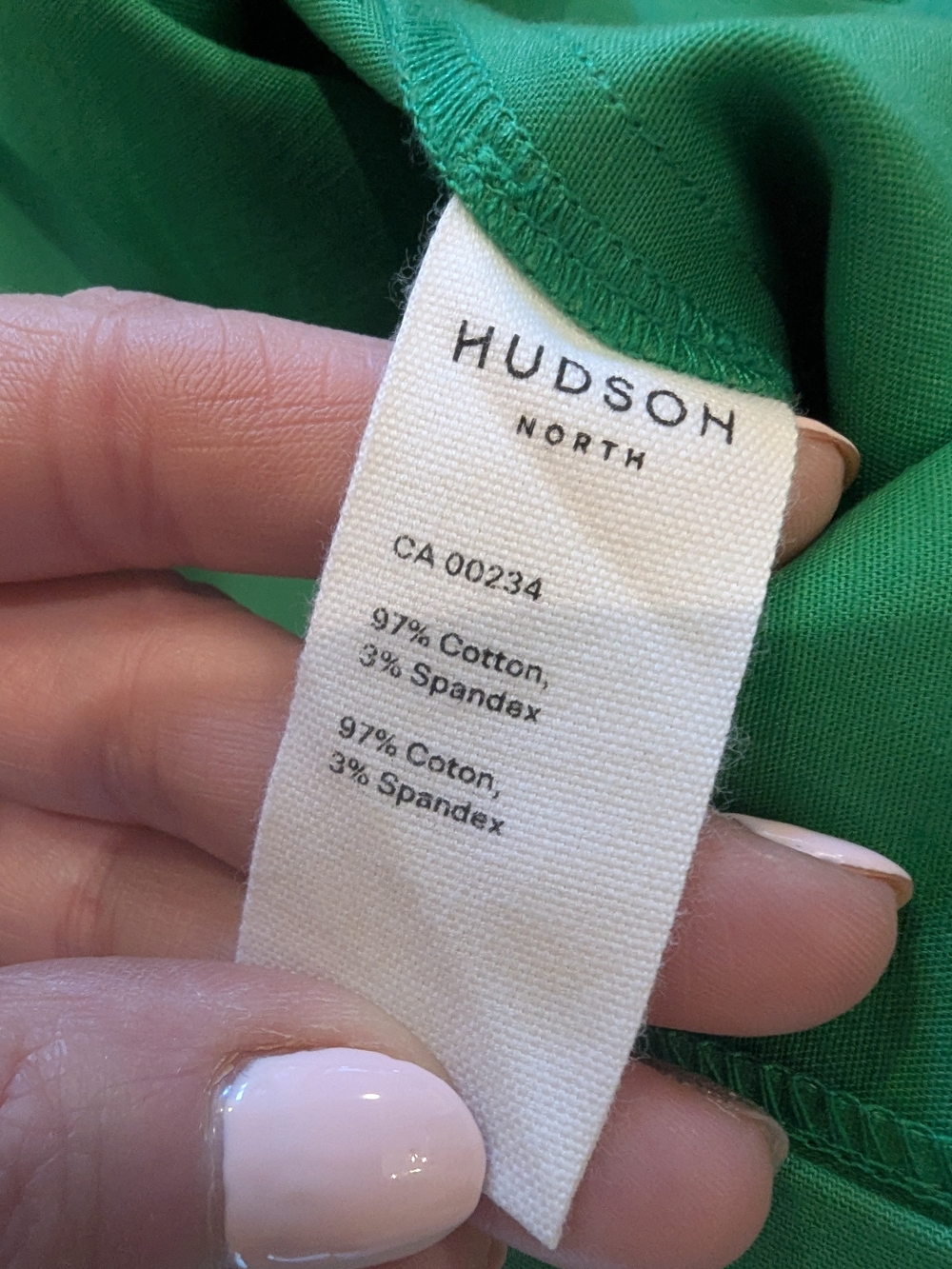 Hudson North Green Cotton A-Line Mini Skirt - Picture 6 of 6